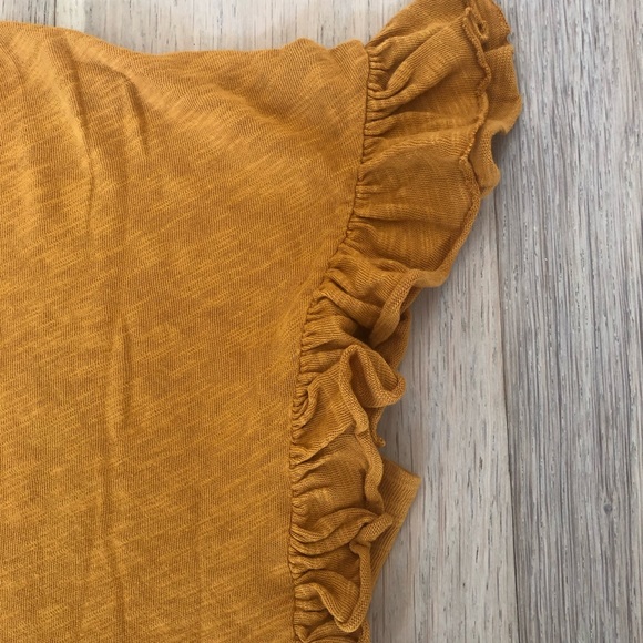 Anthropologie Pilcro mustard/ yellow color Size S top - brand new no tag - Picture 3 of 7